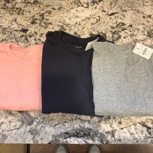 Three Mens Large J.Crew Factory Slim-Washed T-shirts